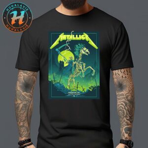 Metallica Tonight In Houston Texas At NRG Stadium Poster By Vance Kelly M72 On June 14th Tour 2025 Unisex T-Shirt