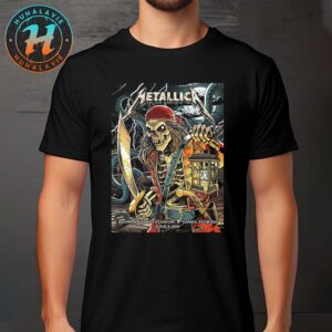 Metallica Tonight In Tampa Florida Night 2 Poster At Raymond James Stadium On June 8 M72 Tampa 2025 Art By Andrew Cremeans Unisex T-Shirt