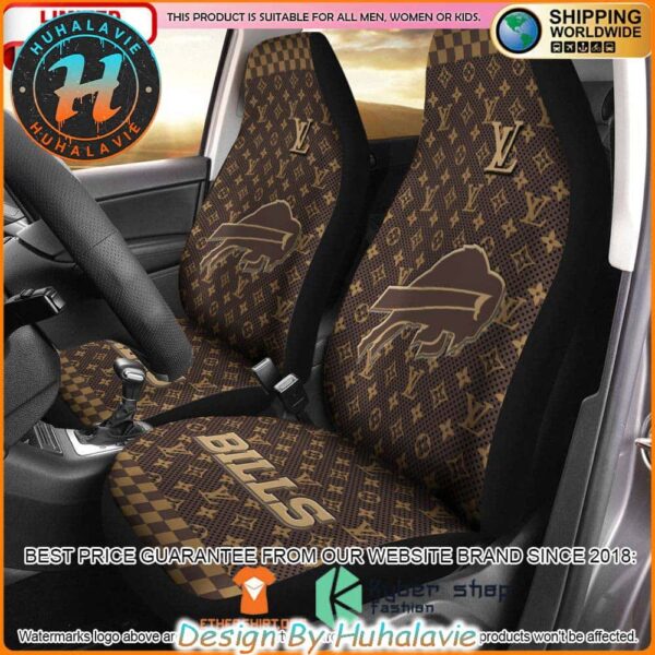 NFL Buffalo Bills Louis Vuitton Luxury Car Seat Covers