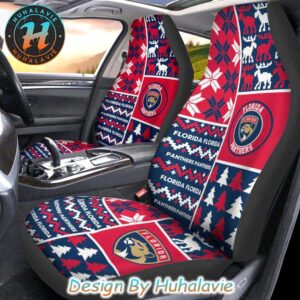 NFL Florida Panthers Pattern Logo Gift For Fan Car Seat Covers