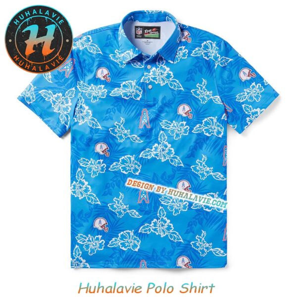 NFL Houston Oilers Throwback Collection 2025 Polo Shirt