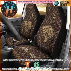NFL Jacksonville Jaguars Louis Vuitton Luxury Car Seat Covers