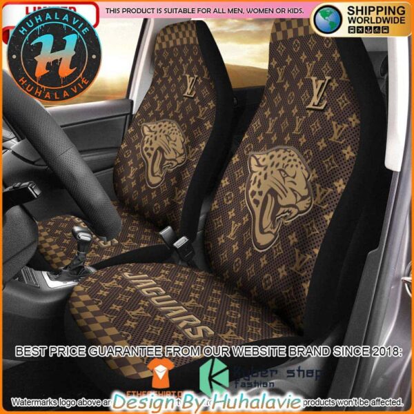 NFL Jacksonville Jaguars Louis Vuitton Luxury Car Seat Covers