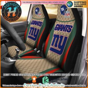 NFL New York Giants Gucci Luxury Car Seat Covers
