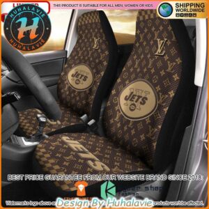 NFL New York Jets Louis Vuitton Luxury Car Seat Covers