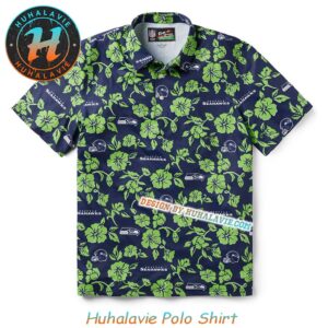 NFL Seattle Seahawks Pua Vacation Collection Polo Shirt