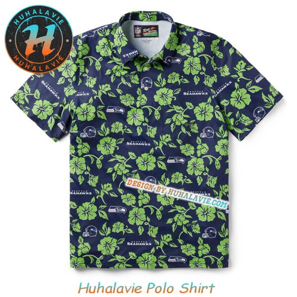 NFL Seattle Seahawks Pua Vacation Collection Polo Shirt