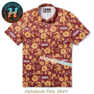 NFL Washington Commanders Pua Vacation Collection Polo Shirt