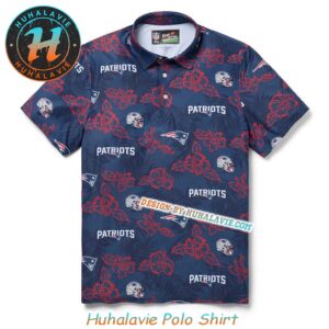 New England Patriots NFL Branded Helmet With Pattern Overlay Pua Collection 2025 Polo Shirt