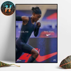 Not If When Nike Faith Kipyegon Reshapes Running History Beating Her World Record Time In The Mile Home Decor Poster Canvas