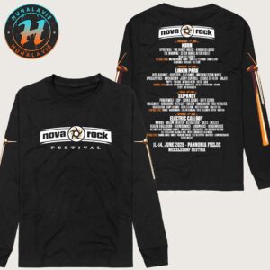 Nova Rock Festival Full Line-Up In Nickelsdorf Austria At Pannonia Fields II On June 11-14 2025 Logo Longsleeve T-Shirt