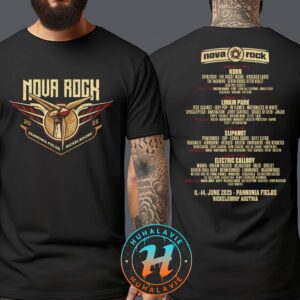Nova Rock Festival Wheel Tee Full Line-Up At Pannonia Fields II In Nickelsdorf Austria On June 11-14 2025 Two Sided Print Classic T-Shirt