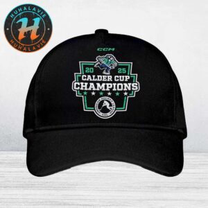 Official Abbotsford Canucks CCM 2025 Calder Cup Champions Locker Room Black Classic Cap Snapback Hat