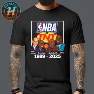 Official Inside NBA Basketball TV Show 1989 2025 Caricatures Cartoon Unisex T-Shirt