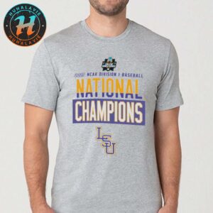 Official LSU Tigers 2025 NCAA Baseball Mens College World Series Champions Locker Room Unisex T-Shirt