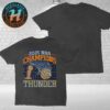 Oklahoma City Thunder Sky High Stadium Essentials 2025 NBA Finals Champions Washed T-Shirt