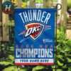Oklahoma City Thunder Defeated The Indiana Pacers Claim 2025 NBA Finals Champions Flag