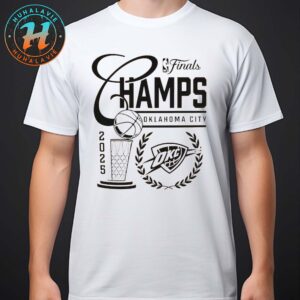 Oklahoma City Thunder Metallic Logo 2025 NBA Finals Champions Classic T-Shirt