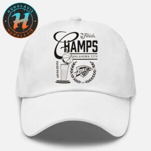 Oklahoma City Thunder Metallic Logo 2025 NBA Finals Champions Snapback Hat Classic Cap