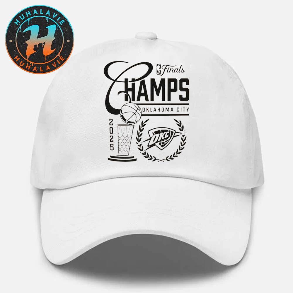 Oklahoma City Thunder Metallic Logo 2025 NBA Finals Champions Snapback Hat Classic Cap Oklahoma City Thunder Metallic Logo 2025 NBA Finals Champions Snapback Hat Classic Cap