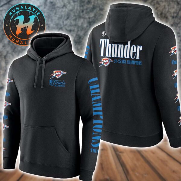 Oklahoma City Thunder Named To 2025 NBA Finals Champions Open Shot Two Sided Hoodie T-Shirt