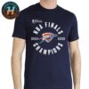 Oklahoma City Thunder Metallic Logo 2025 NBA Finals Champions Classic T-Shirt