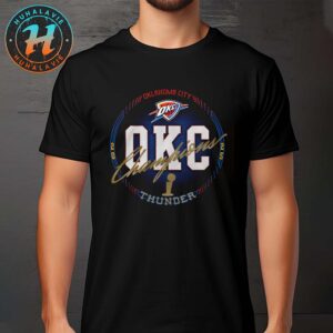 Oklahoma City Thunder Stadium Essentials All Access Urban 2025 NBA Finals Champions Premium T-Shirt