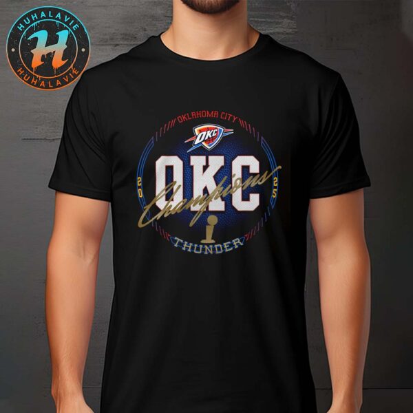 Oklahoma City Thunder Stadium Essentials All Access Urban 2025 NBA Finals Champions Premium T-Shirt