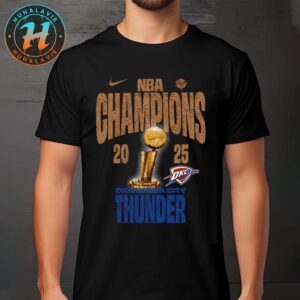 Oklahoma City Thunder x Nike Toddler Locker Room Confetti 2025 NBA Finals Champions Vintage T-Shirt