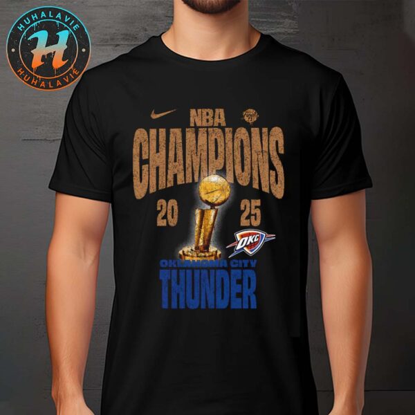 Oklahoma City Thunder x Nike Toddler Locker Room Confetti 2025 NBA Finals Champions Vintage T-Shirt