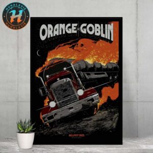 Orange Goblin Hellfest Open Air Festival Concert Poster By Johrice In Clisson France 2025 Home Decor Poster Canvas