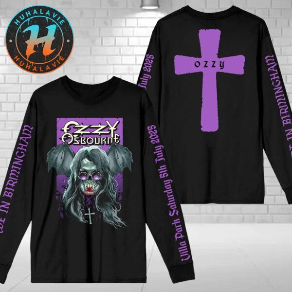 Ozzy Osbourne Villa Park Birmingham Tee On July 5 Back To The Beginning 2025 Longsleeve T-Shirt