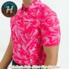 Palm Noir White Background Collection YATTA Golf Polo Shirt