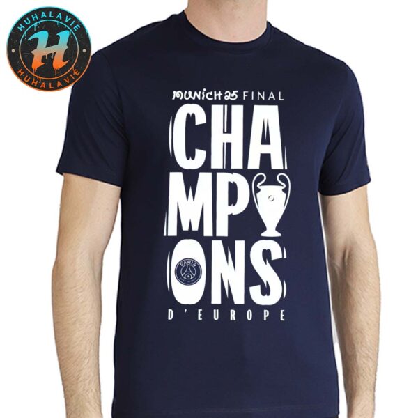 PSG Champions d’Europe 2025 UEFA Champions League Final Classic T-Shirt