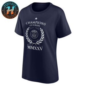 PSG Champions d’Europe Numerals Champions Of Europe Built To Win MMXXV Unisex T-Shirt