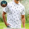 Palm Noir White Background Collection YATTA Golf Polo Shirt