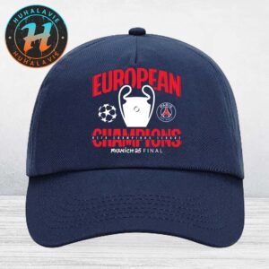 Paris Saint-Germain Champions 2025 European 2025 UEFA Champions League Munich 25 Final Classic Cap Snapback Hat