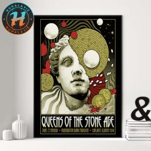 Queens of the Stone Age Chicago Illinois USA Show Poster At Huntington Bank Pavilion On June 21 2025 Home Decor Poster Canvas