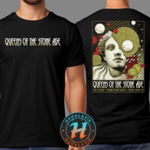 Queens of the Stone Age Chicago Illinois USA Show Poster At Huntington Bank Pavilion On June 21 2025 Two Sided Print T-Shirt