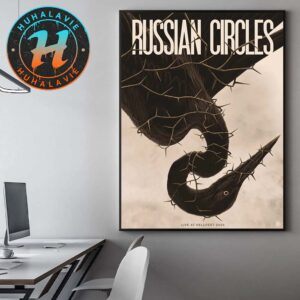 Russian Circles Hellfest Open Air Festival Show Poster In Clisson France 2025 Artist By Vaderetro Poster Canvas