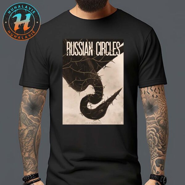 Russian Circles Hellfest Open Air Festival Show Poster In Clisson France 2025 Artist By Vaderetro T-Shirt