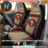 NFL San Francisco 49ers Louis Vuitton Luxury Car Seat Covers