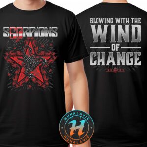 Scorpions Blowing With The Wind Of Change Celebrating 60 Years Two Sided Print Unisex T-Shirt