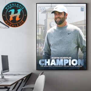 Scottie Scheffler Back-To-Back Champion The Memorial Tournament Home Decor Poster Canvas