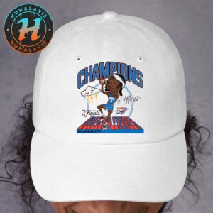 Shai Gilgeous-Alexander Oklahoma City Thunder Homage 2025 NBA Finals Champions White Cap Hat