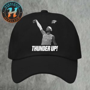 Shai Gilgeous-Alexander Thunder Up Oklahoma City Thunder Celebration 2025 NBA Finals Champions Classic Cap Snapback Hat