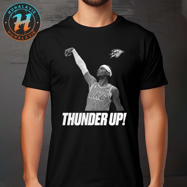 Shai Gilgeous-Alexander Thunder Up Oklahoma City Thunder Celebration 2025 NBA Finals Champions Classic T-Shirt