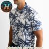 Teal Paradise Floral Green Background Summer Collection YATTA Golf Polo Shirt