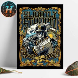 Slightly Stoopid Concert Poster In Pittsburgh PA At Stage Ae Outdoors On June 12 2025 Art By Mark Sgarbossa Home Decor Poster Canvas
