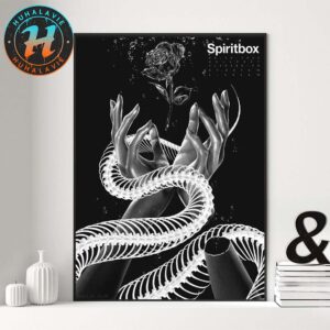 Spiritbox Hellfest Open Air Festival Show Poster In Clisson France On June 20 2025 By Matty Ryan Tobin Home Decor Poster Canvas